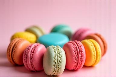 Selectie van kleurrijke macarons