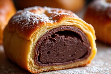 Pain au Chocolat met rijke chocoladevulling