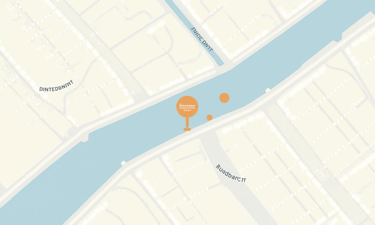 Voorbeeldkaart van de bakkerslocatie in Amsterdam, met een pin op Singelgracht 2847.